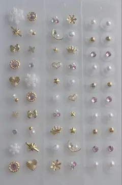 18時までお値下げ！耳ツボジュエリー60粒　金アレ対応