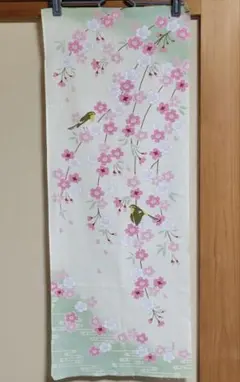濱文様　絵手ぬぐい　しだれ夢桜