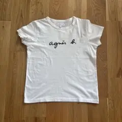 agnes b. ロゴ刺繍 半袖Tシャツ ホワイトのサムネイル