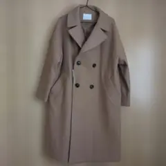 AMERICAN HOLIC ベージュ ダブルブレスト チェスターコート M