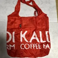 カルディ　エコバッグ　黒色・水色