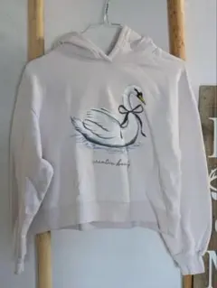 ZARA 白鳥プリント パーカー ザラキッズ　スワンプリントスウェット