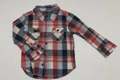 チェック柄 長袖シャツ