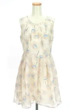 送料込み✴️リランドチュール✴️オーガンジー花柄ワンピース