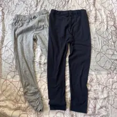 レギンス　グレー ネイビー　2枚セット