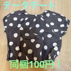 テータテート　バースデイ　ドット柄 トップス 半袖　カットソー　90