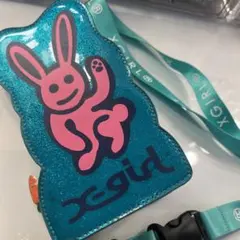 X-girl　GLITTER BUNNY POUCH うさぎ ストラップ セット