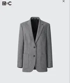 UNIQLO C ツイードオーバーサイズジャケット XL 試着のみ