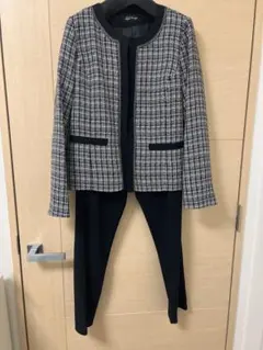 チェック柄ジャケット＆パンツセット