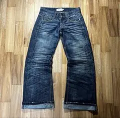 00s fuga flare denim archive 鬼ヒゲ加工 FUGA ヒゲ加工デニム y2k 00s archive - メルカリ