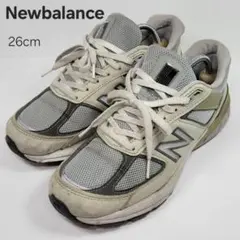ニューバランス　990v5　26㌢　USA製　スニーカー　グレーのサムネイル