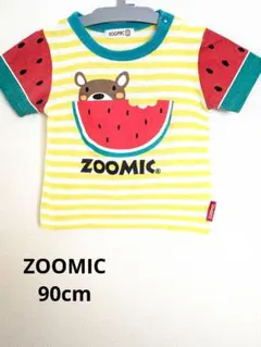 ZOOMIC 　スイカ柄 　半袖Tシャツ くま　男女兼用　90cmのサムネイル