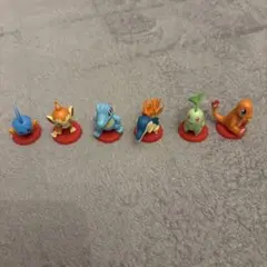 チョコエッグ　ポケモン　旅立ちの3匹　6種