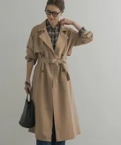 URBAN RESEARCH DOORS ロングトレンチコート ベージュ