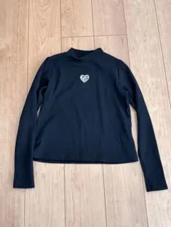 ブラック 長袖カットソー 150