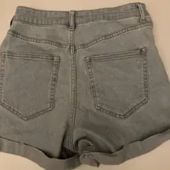 淡い青 デニムジャケット フロントポケット付き