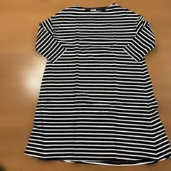 【ORCIVAL/オーシバル】ボーダーワンピース ブラック×ホワイト