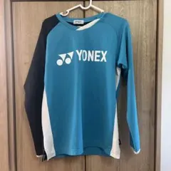 YONEX 長袖Tシャツ M 青/黒/白