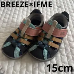 も*う様 【BREEZE×IFME】コラボ水抜きサンダル　15cm キッズ　水遊