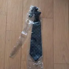 子供用ネクタイ フォーマル 黒 ドット ストライプ