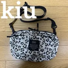 kiuナイロンショルダーバッグ レオパード