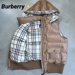 BURBERRY バーバリーロンドン ダウンベスト フード付き ノバチェック