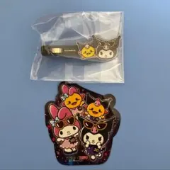 マイメロディ・クロミ×コジマ　ステッカー　アクリルヘアクリップ