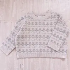 バースデイ　ママラク　mamaraku 花柄　チューリップ　ニット　セーター