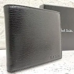 【新品・未使用】ポールスミス　2つ折り財布　レザー　マルチストライプ　レザー