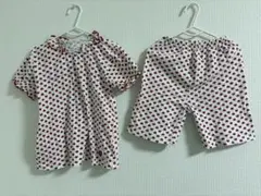 パジャマ　ハート　120センチ　半袖