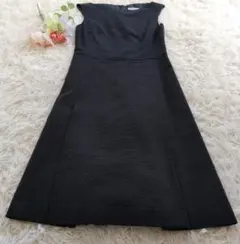 美品　アナトリエ　フレンチスリーブフォーマルワンピース　ツータック　Aライン