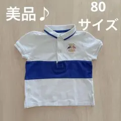 Ralph Lauren ポロシャツ 12M ホワイト/ブルー