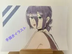 【チェンソーマン】　レゼ　手描きイラスト　ファンアート