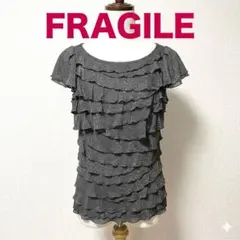 未着用【FRAGILE】ラメ入り フリル 半袖カットソーのサムネイル