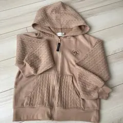 Amourire girl パーカー 140cm ピンクベージュ