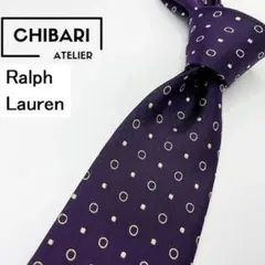 Ralph Lauren ラルフローレン ドット柄 ネクタイ パープル