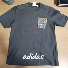 『美品』adidas グレー Tシャツ ポケット❤︎バッグデザイン