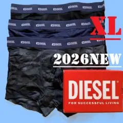 新品　ディーゼル　ボクサーパンツ　３枚セット　XL　A17832　定番新色ブルー