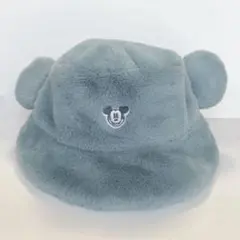 【即購入可】ディズニー バケハ ブルー もこもこ バケットハット