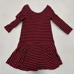 FREE'S SHOP 赤黒ストライプ ワンピース