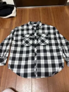 チェック柄長袖シャツ　レディース