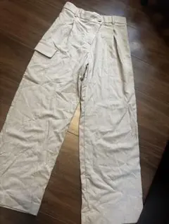 【ZARA kids】ベージュ ワークパンツ 13-14歳