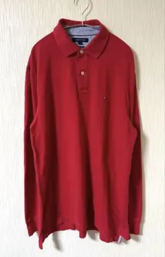 TOMMY HILFIGER トミーヒルフィガー 長袖ポロシャツ US古着 美品