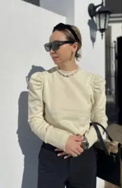 girlishガーリッシュセントセシリア　 パフスリーブ　スウェットトレーナー