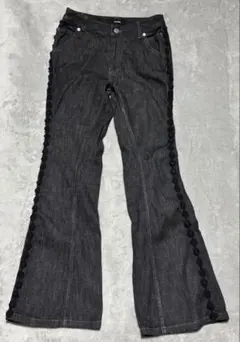 パイソン 蛇柄 フレアパンツ Sサイズ グランジ y2k ギャル パイソン柄 蛇柄 フレアパンツ Sサイズ グランジ y2k | Mercari