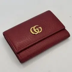GUCCI☆GGマーモント 6連キーケース レッドレザー！