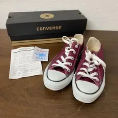 岸170 CONVERSE ALL STAR バーガンディ スニーカー