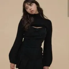 andmary Twiggy tweed mini dress