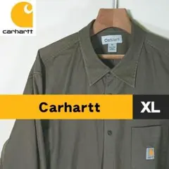 〈カーハート〉 ワークシャツ：ビッグなXLサイズ！オリーブカラー