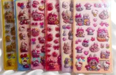 ラブブぷくぷくシール６枚セット＋1枚